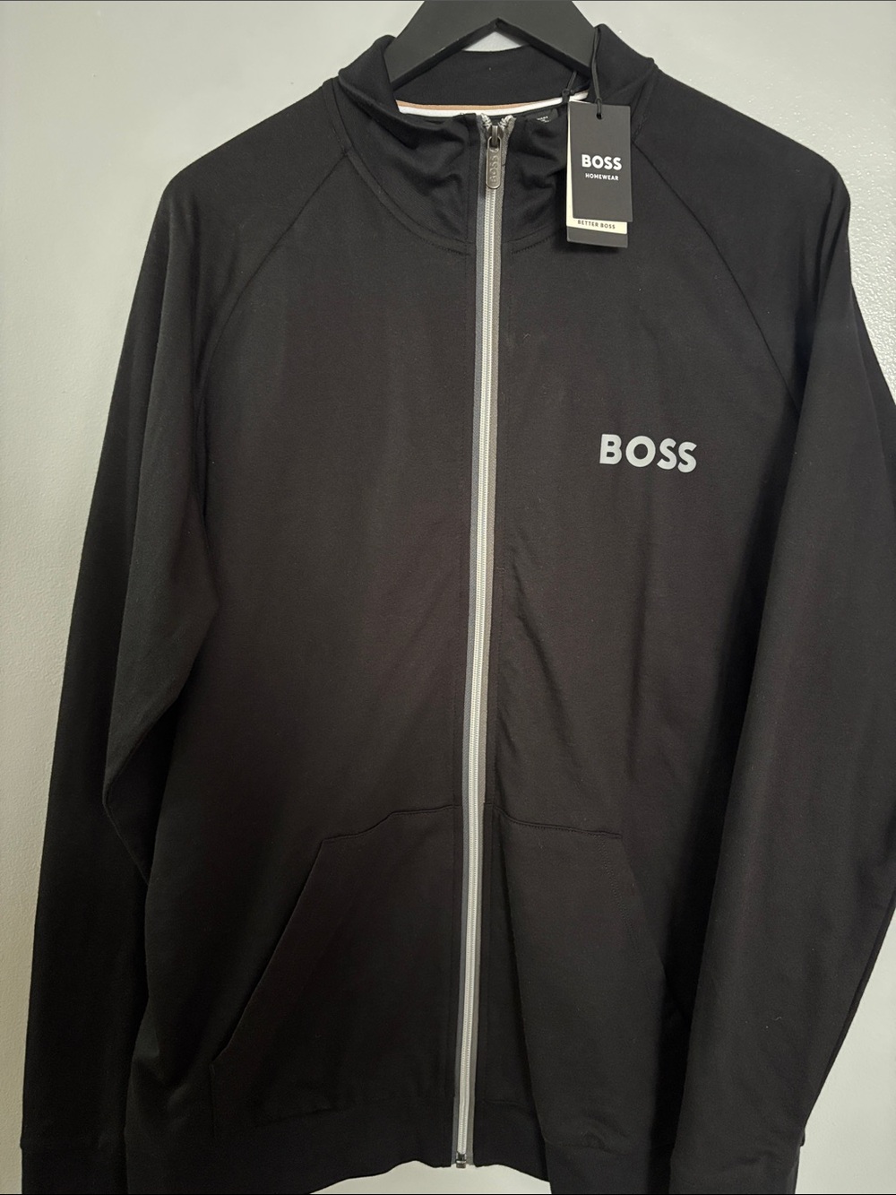 BOSS Black Full-Zip Performance Hoodie Jacket